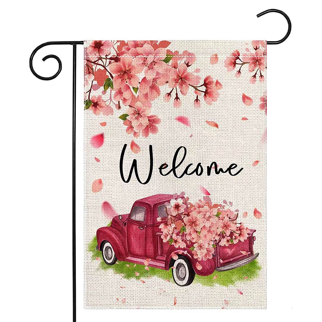 Customized Single & Double Sided Full Color Garden Flag with Heat Transfer Printing for Home Wedding Party Decoration